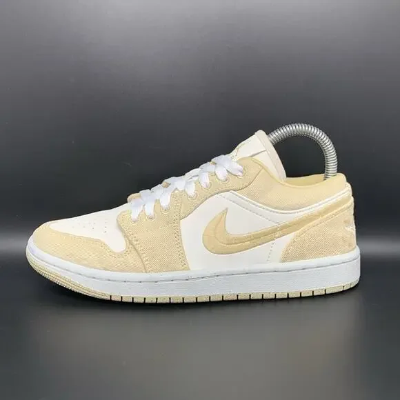 Jordan 1‎ Low SE Team Gold Basketball Shoes FN3722-701 Women's Sz 7 - Picture 7 of 10